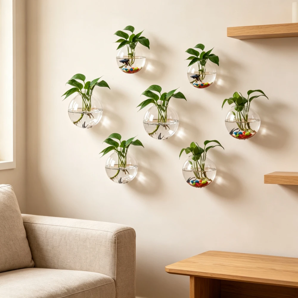 Wall Hanging Glass Hydroponic  - Propagation Station Vase 评论和价格